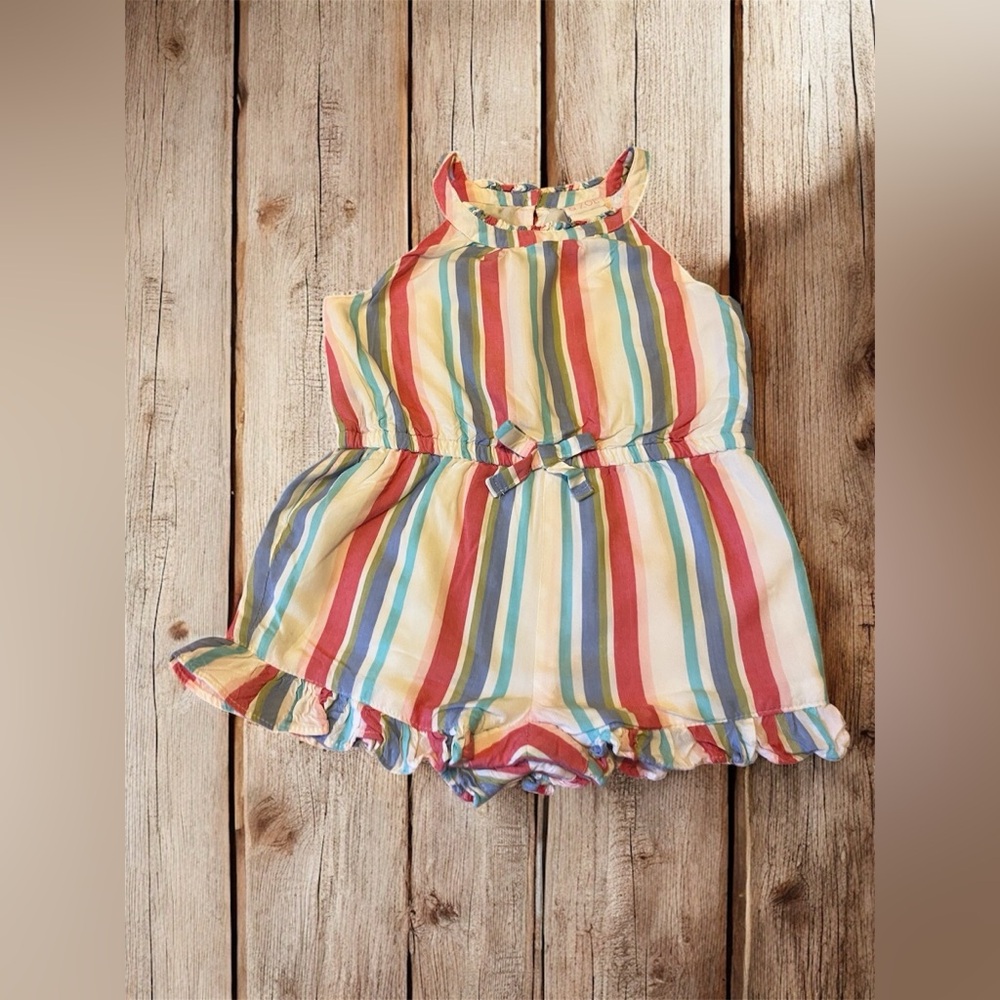 Colorful Striped Romper